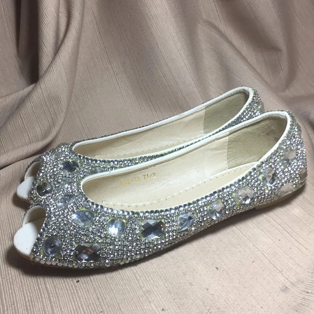 Marc Defang bling bedazzle rhinestone shoes